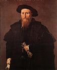 Lorenzo Lotto Canvas Paintings - Gentleman with Gloves